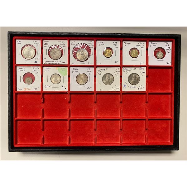 ASIA: LOT of 11 coins