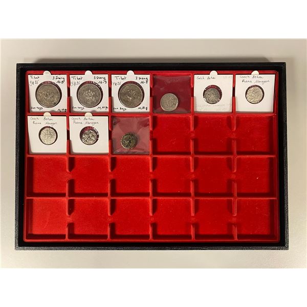 ASIA: LOT of 9 coins