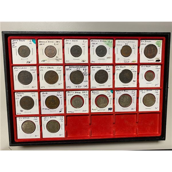 BRITISH NORTH BORNEO: LOT of 20 coins