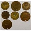 Image 1 : BURMA: LOT of 7 tokens