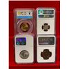 Image 2 : JAPAN: LOT of 4 graded coins