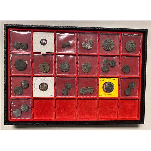 PORTUGUESE MALACCA: LOT of 30 coins