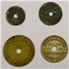 Image 1 : NETHERLANDS EAST INDIES: LOT of 4 plantation tokens