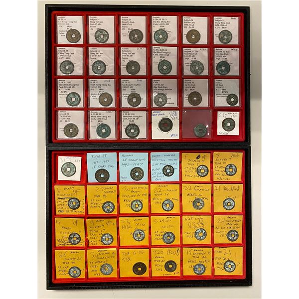 VIETNAM (ANNAM): LOT of 200 cash coins