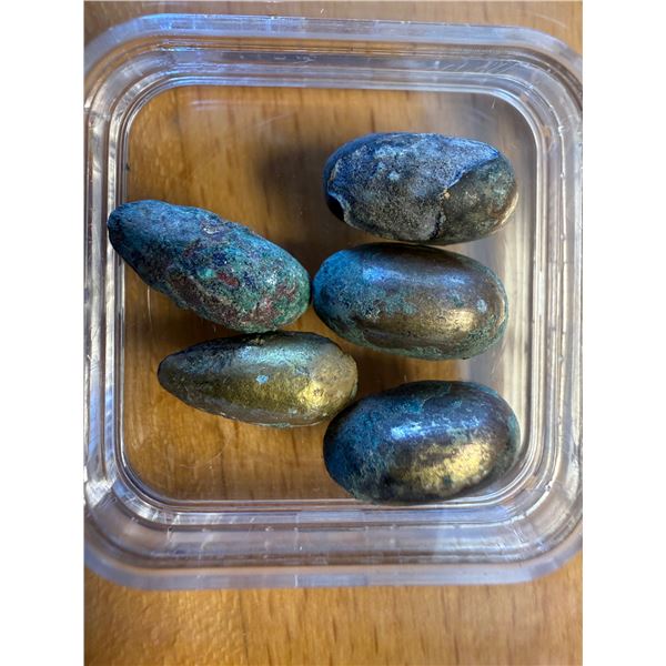 ANCIENT CHINA: ZHOU: Spring-Autumn Period, 770-475 BC, LOT of 5 gilt AE cowries