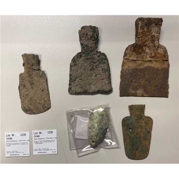 ANCIENT CHINA: ZHOU: LOT of 5 items