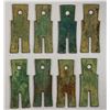 Image 2 : XIN: Wang Mang, 7-23 AD, LOT of 8 AE spade money