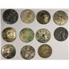 Image 1 : CHINA: CHOPMARKED COINS, LOT of 11 silver crowns