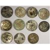 Image 2 : CHINA: CHOPMARKED COINS, LOT of 11 silver crowns