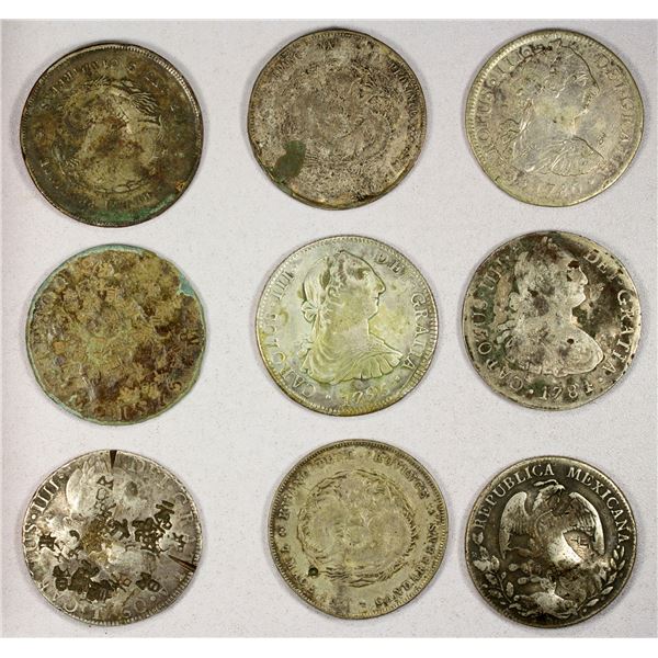 CHINA: CHOPMARKED COINS, LOT of 9 contemporary counterfeits