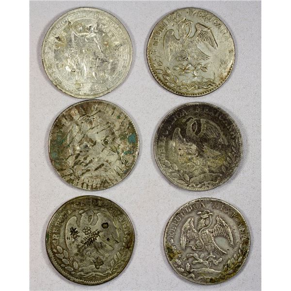 CHINA: CHOPMARKED COINS, LOT of 6 contemporary counterfeits