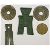 Image 2 : CHINA: LOT of 5 coins, tokens, and charms