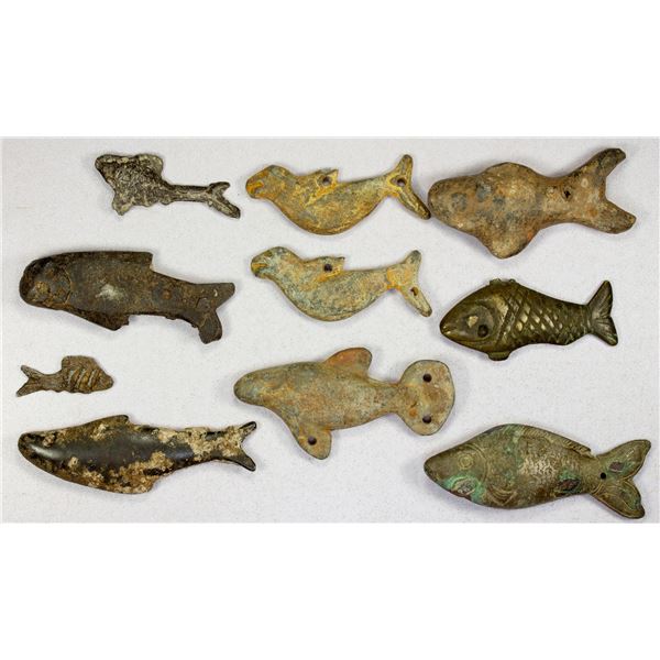 CHINA: LOT of 10 animal weights