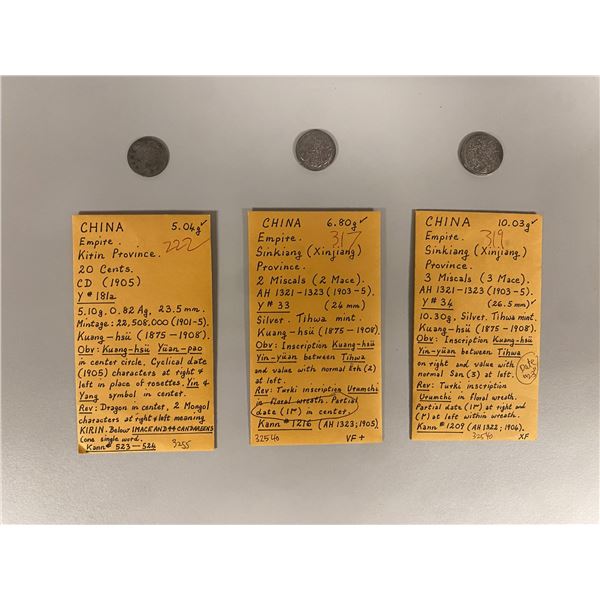 CHINA: PROVINCES: Empire, LOT of 13 coins