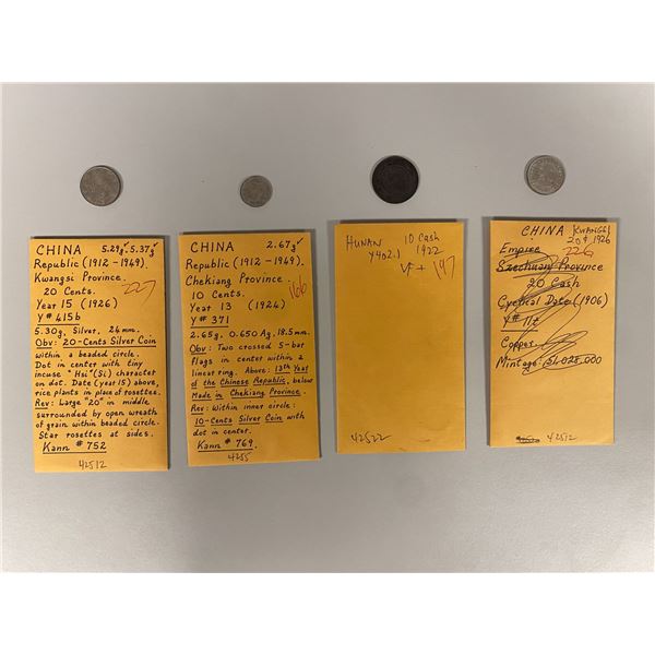 CHINA: PROVINCES: Republic, LOT of 15 coins