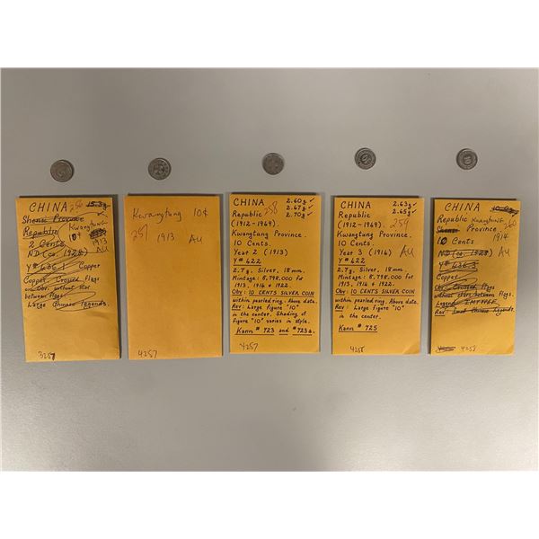 KWANGTUNG: Republic, LOT of 36 silver coins