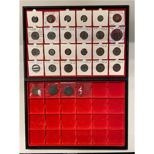 SINKIANG: LOT of 28 coins
