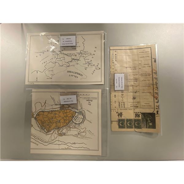 SINKIANG: LOT of 3 items