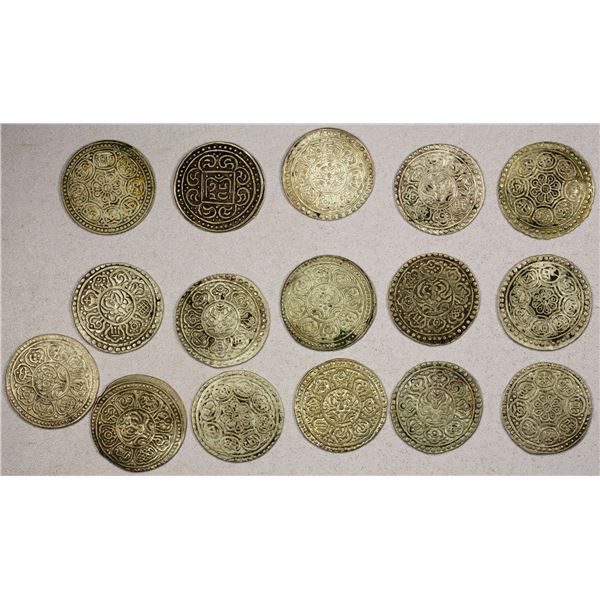 TIBET: LOT of 16 BI tangkas