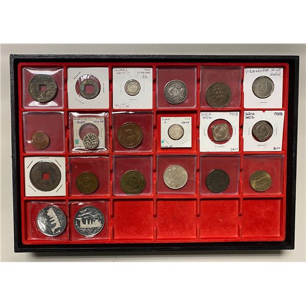 WORLDWIDE: LOT of 25 coins and medals