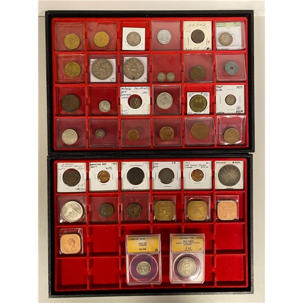 WORLDWIDE: LOT of 38 coins