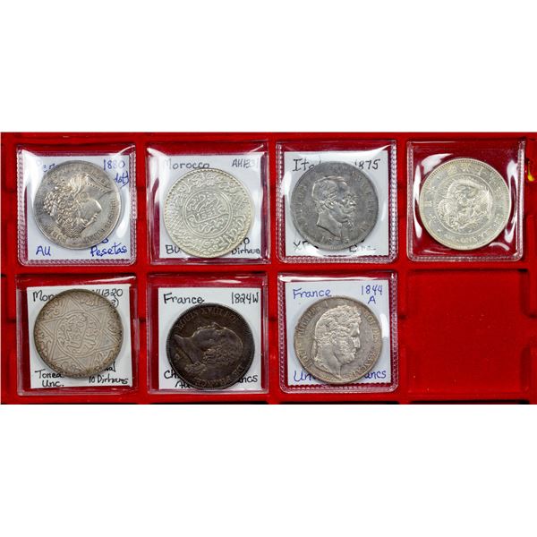 WORLDWIDE: LOT of 8 coins