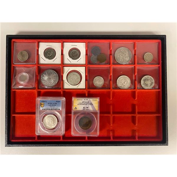 WORLDWIDE: LOT of 17 coins