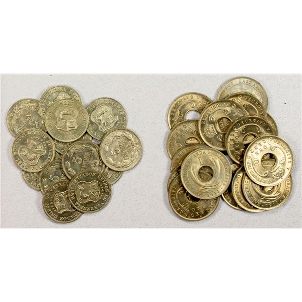 WORLDWIDE: LOT of 28 coins .