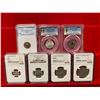 Image 1 : WORLDWIDE: LOT of 7 graded coins