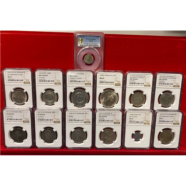 WORLDWIDE: LOT of 13 slabs