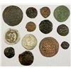 Image 1 : WORLDWIDE: LOT of 2 silver and 11 copper coins