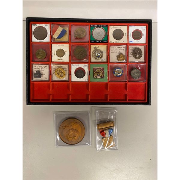 WORLDWIDE: LOT of 21 tokens and medals