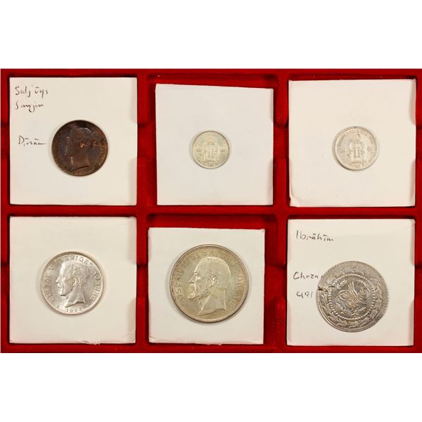 WORLDWIDE: LOT of 6 coins