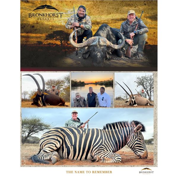 2026/2027 AFRICAN HOOK & BARREL SAFARI FOR 2 HUNTERS & 2 OBSERVERS