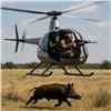 Image 4 : Divided Find Ranch / The Best Helicopter Pig Hunt in Texas. 2-hours / for two hunters. Val.$5,980.