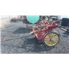 Image 1 : PONY 2 WHEEL CART W/SKI'S RED/YELLOW RIMS 1E