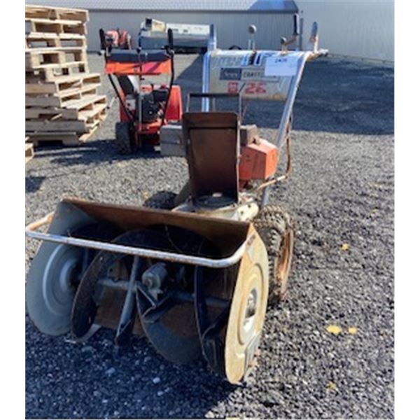 CRAFTSMAN SNOWBLOWER 8 HP/26"CUT  HAS NOT RUN IN APPROX. 1 YR. 1E