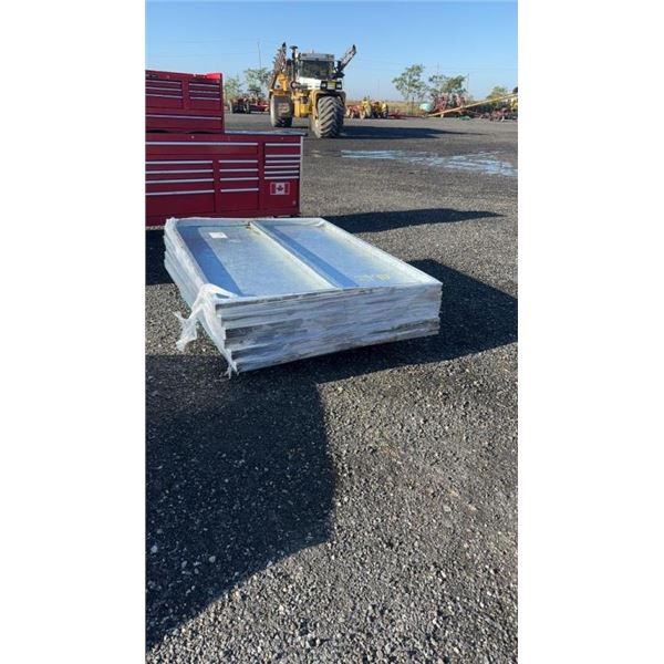 HEAVY GAGE GALVINZED PANELS (PALLET) 6 TOTAL 6 @ 48" X 66" 2D