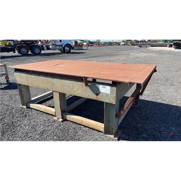 STEEL BENCH 8' 6"L X 4' 6"W