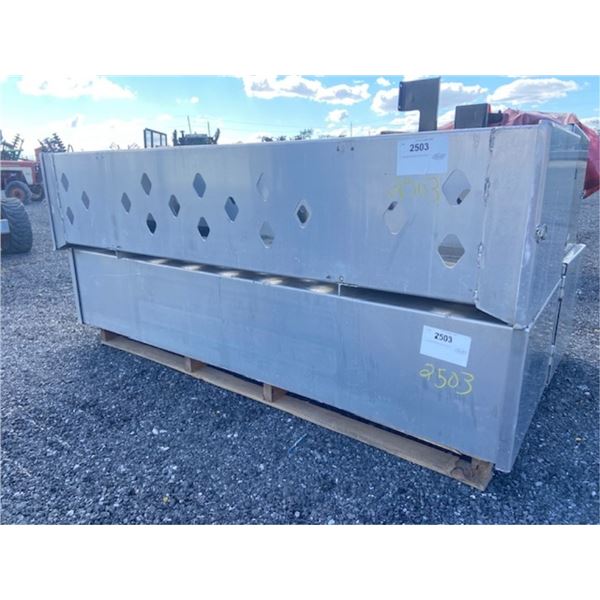 2 NEW - ALUMINUM SEMI TRUCK BOXES DUNAGE BOXES 2- ALUMINUM SEMI TRUCK BOXES