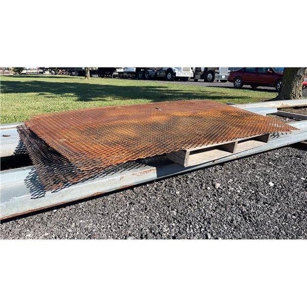 3 PC 48" X 7'4" X 3/4" OPENING FLAT EXPANDED STEEL SHEETS