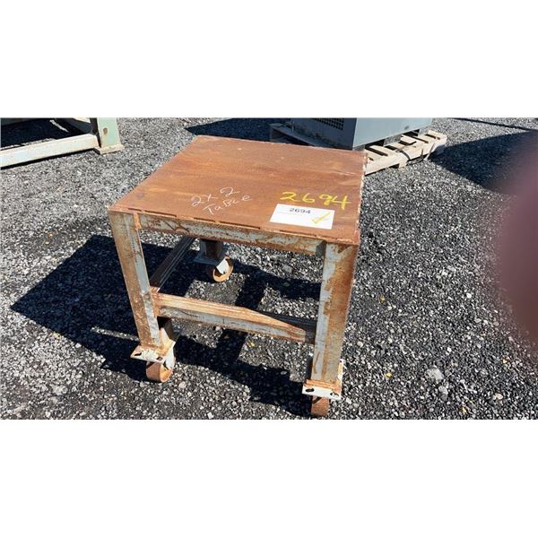 STEEL ROLLING CART 2' X2' 1B
