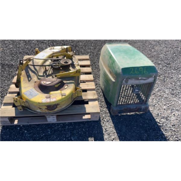 JOHN DEERE 180 36" MOWER DECK AND HOOD 1D