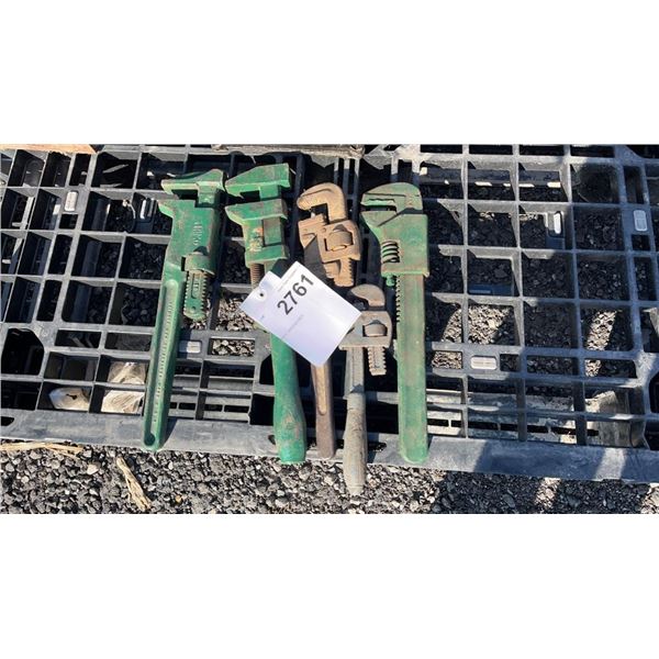 4 PIPE WRENCHES 5 OF OFFICE