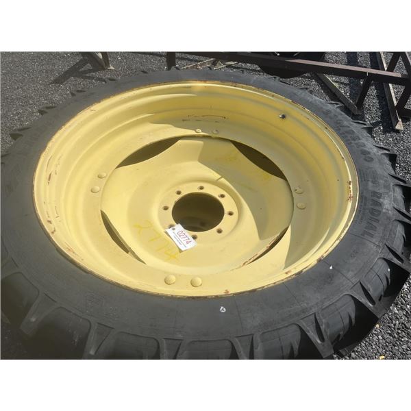 KLEBER 230/95.R40 TIRES PAIR W/8 BOLT RIM 8 3/4" CENTER 1G