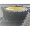 Image 2 : KLEBER 230/95.R40 TIRES PAIR W/8 BOLT RIM 8 3/4" CENTER 1G