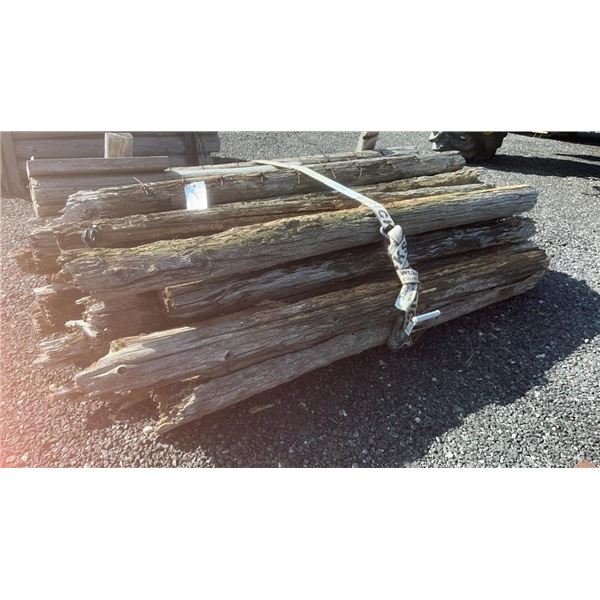1 SKID OF ANTIQUE POSTS 6' LONG, ASSORTED DIAMETERS 1A