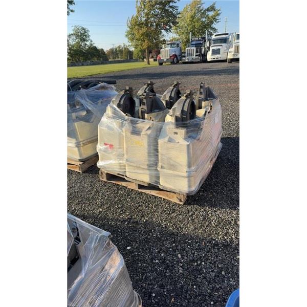 16 KINZE PLANTER BOXES 3 BU. EXTENSIONS,EDGEVAC METERS 3 PALLETS