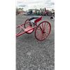 Image 3 : ANTIQUE RACE HORSE CART RACEBIKE OR SULKY WITH RUBBER TIRES