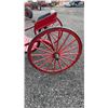 Image 4 : ANTIQUE RACE HORSE CART RACEBIKE OR SULKY WITH RUBBER TIRES